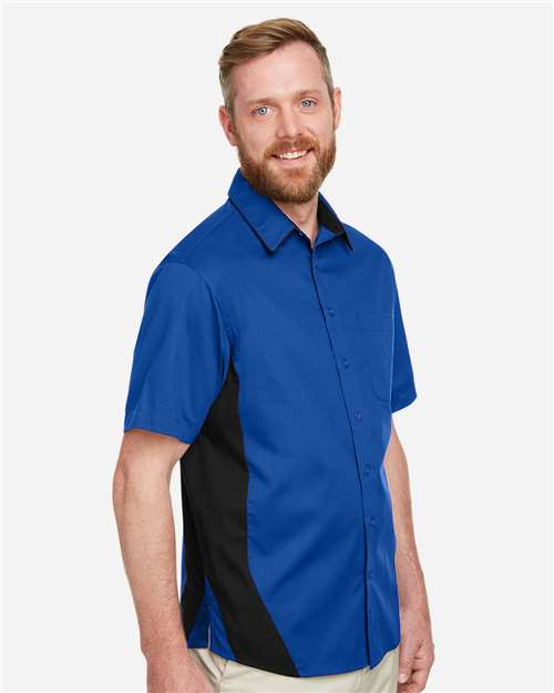 Harriton-M586-Men's Flash IL Colorblock Shirt - Image 57