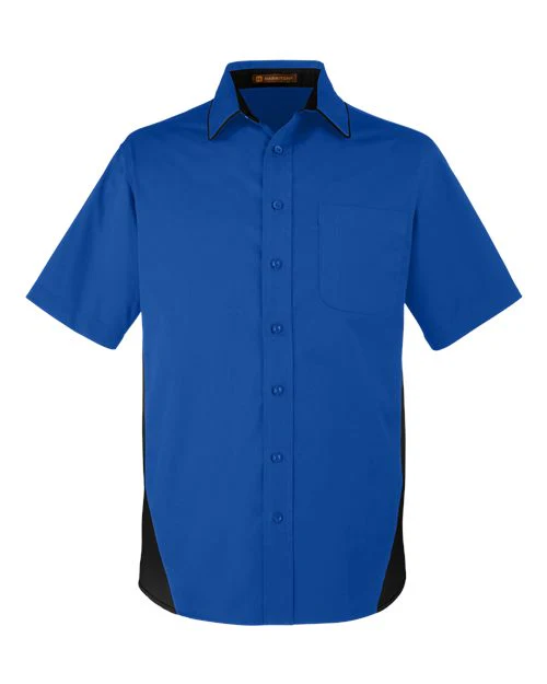 Harriton-M586T-Men's Tall Flash IL Colorblock Shirt - Image 37
