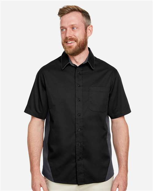 Harriton-M586T-Men's Tall Flash IL Colorblock Shirt - Image 38