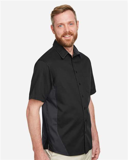Harriton-M586T-Men's Tall Flash IL Colorblock Shirt - Image 39