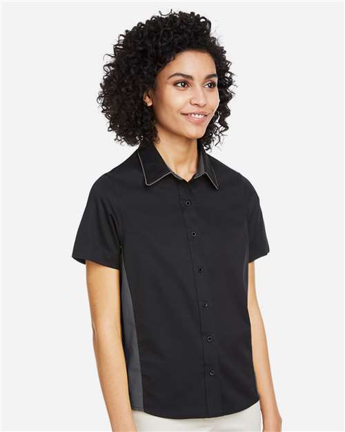 Harriton-M586W-Women's Flash IL Colorblock Shirt - Image 15