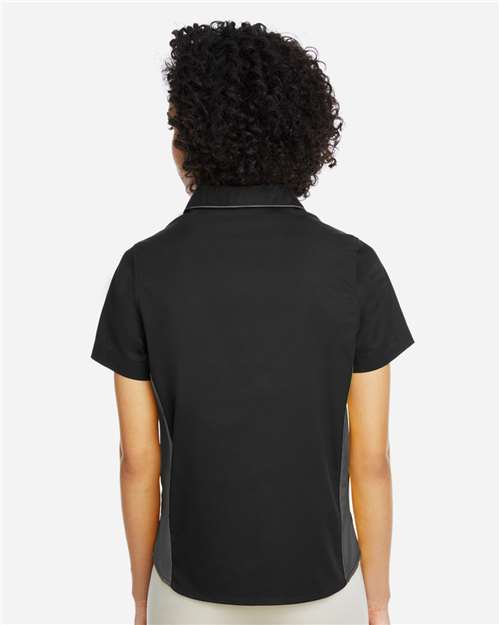 Harriton-M586W-Women's Flash IL Colorblock Shirt - Image 16