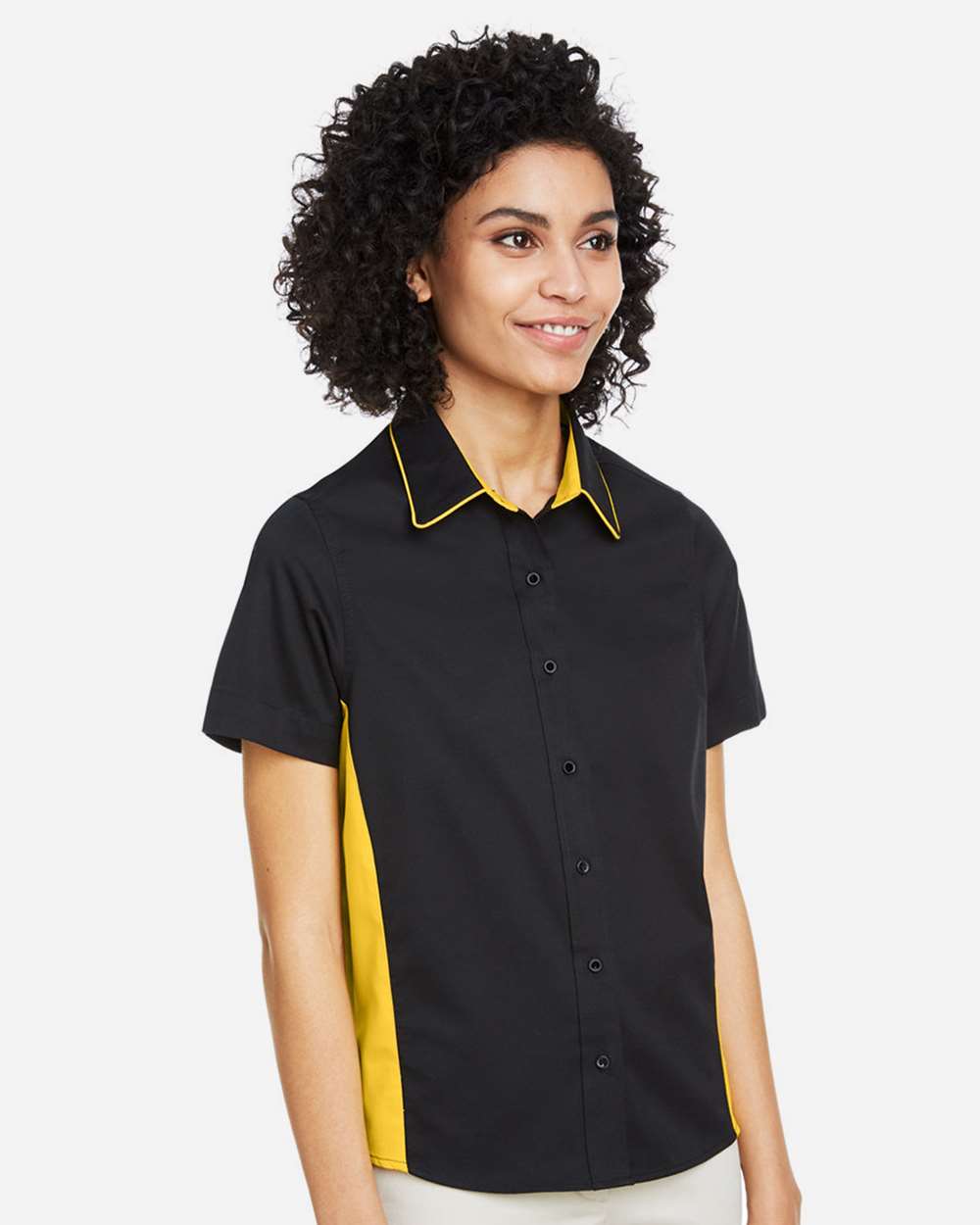 Harriton-M586W-Women's Flash IL Colorblock Shirt - Image 6