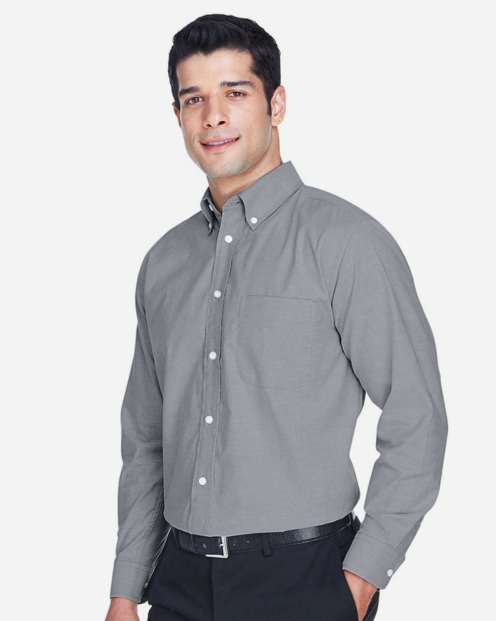 Harriton-M600-Men's Long Sleeve Oxford Shirt - Image 15