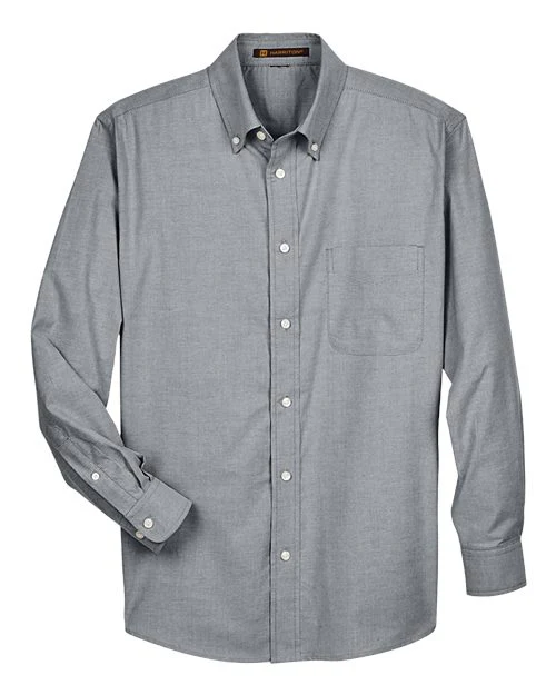 Harriton-M600-Men's Long Sleeve Oxford Shirt - Image 25