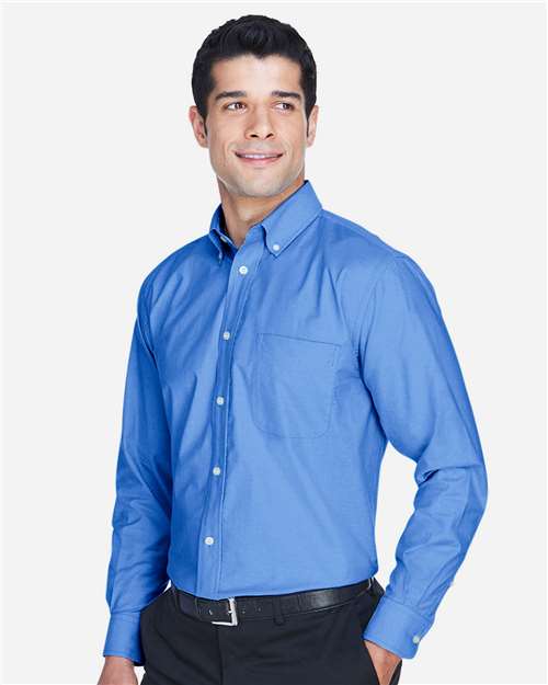 Harriton-M600-Men's Long Sleeve Oxford Shirt - Image 28