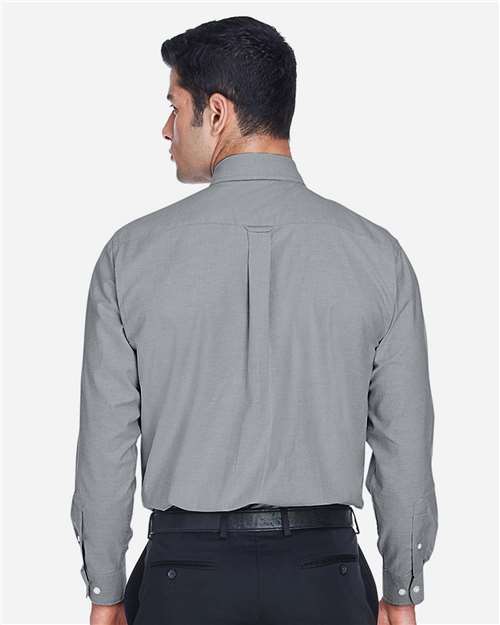 Harriton-M600-Men's Long Sleeve Oxford Shirt - Image 35