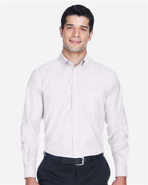 Harriton-M600-Men's Long Sleeve Oxford Shirt - Image 36