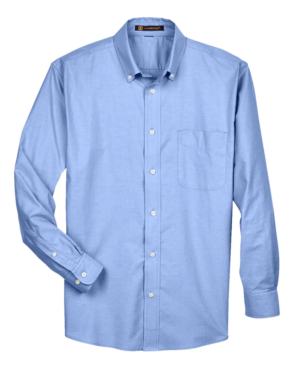 Harriton-M600-Men's Long Sleeve Oxford Shirt - Image 7