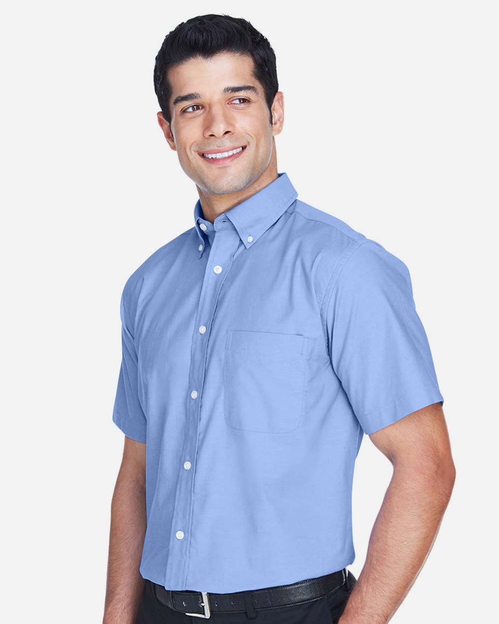 Harriton-M600S-Men's Oxford Short Sleeve with Stain-Release - Image 10