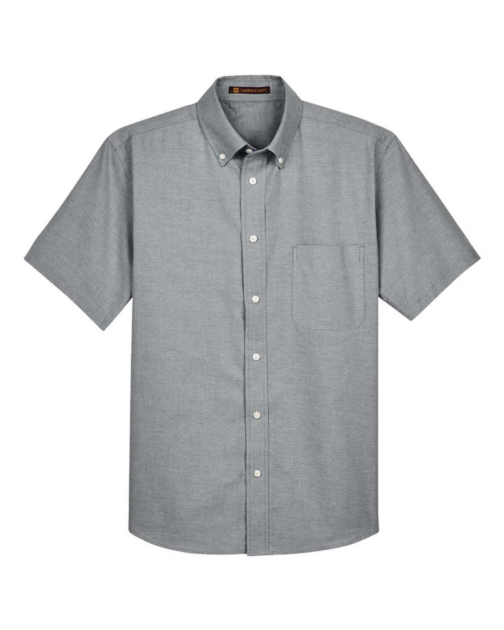 Harriton-M600S-Men's Oxford Short Sleeve with Stain-Release - Image 12