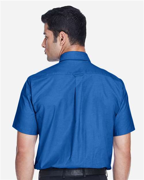 Harriton-M600S-Men's Oxford Short Sleeve with Stain-Release - Image 29