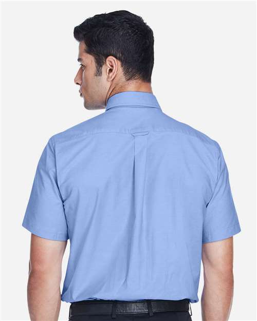 Harriton-M600S-Men's Oxford Short Sleeve with Stain-Release - Image 32