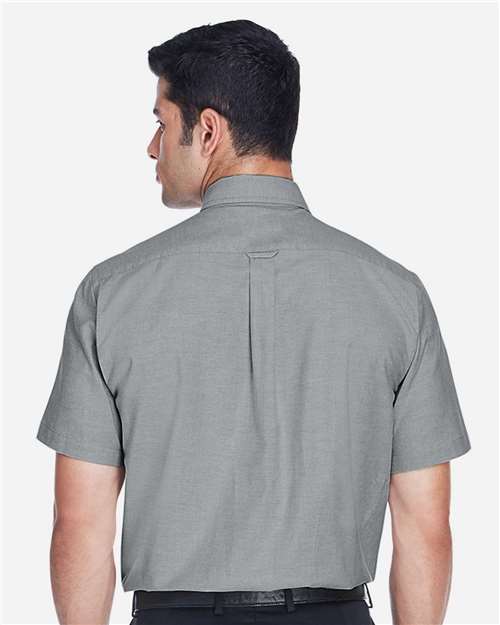 Harriton-M600S-Men's Oxford Short Sleeve with Stain-Release - Image 35
