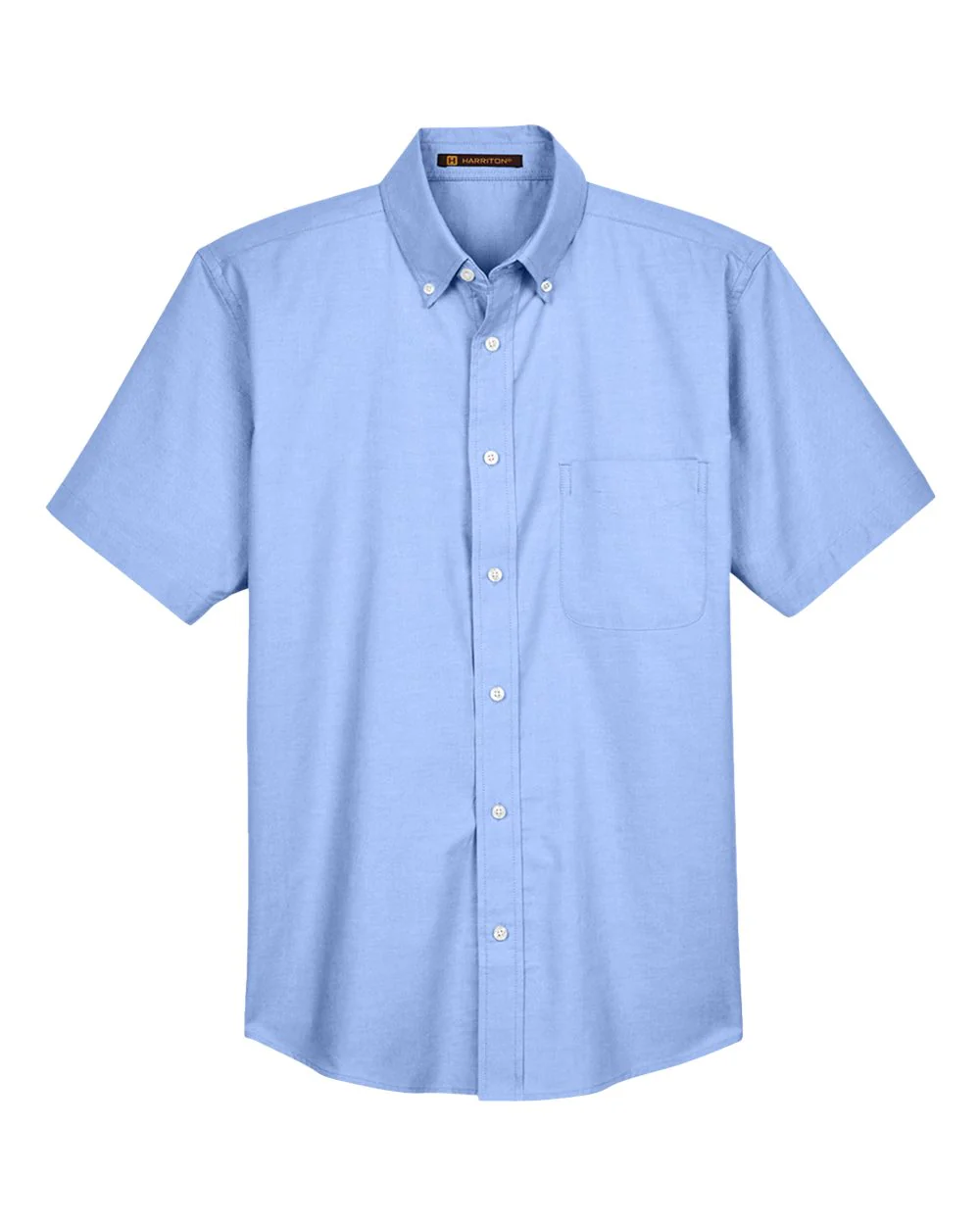 Harriton-M600S-Men's Oxford Short Sleeve with Stain-Release - Image 7