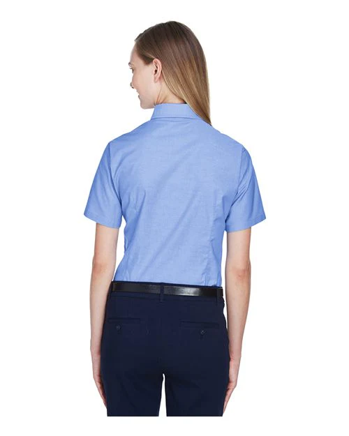 Harriton-M600SW-Women's Stain-Release Short Sleeve Oxford Shirt - Image 5