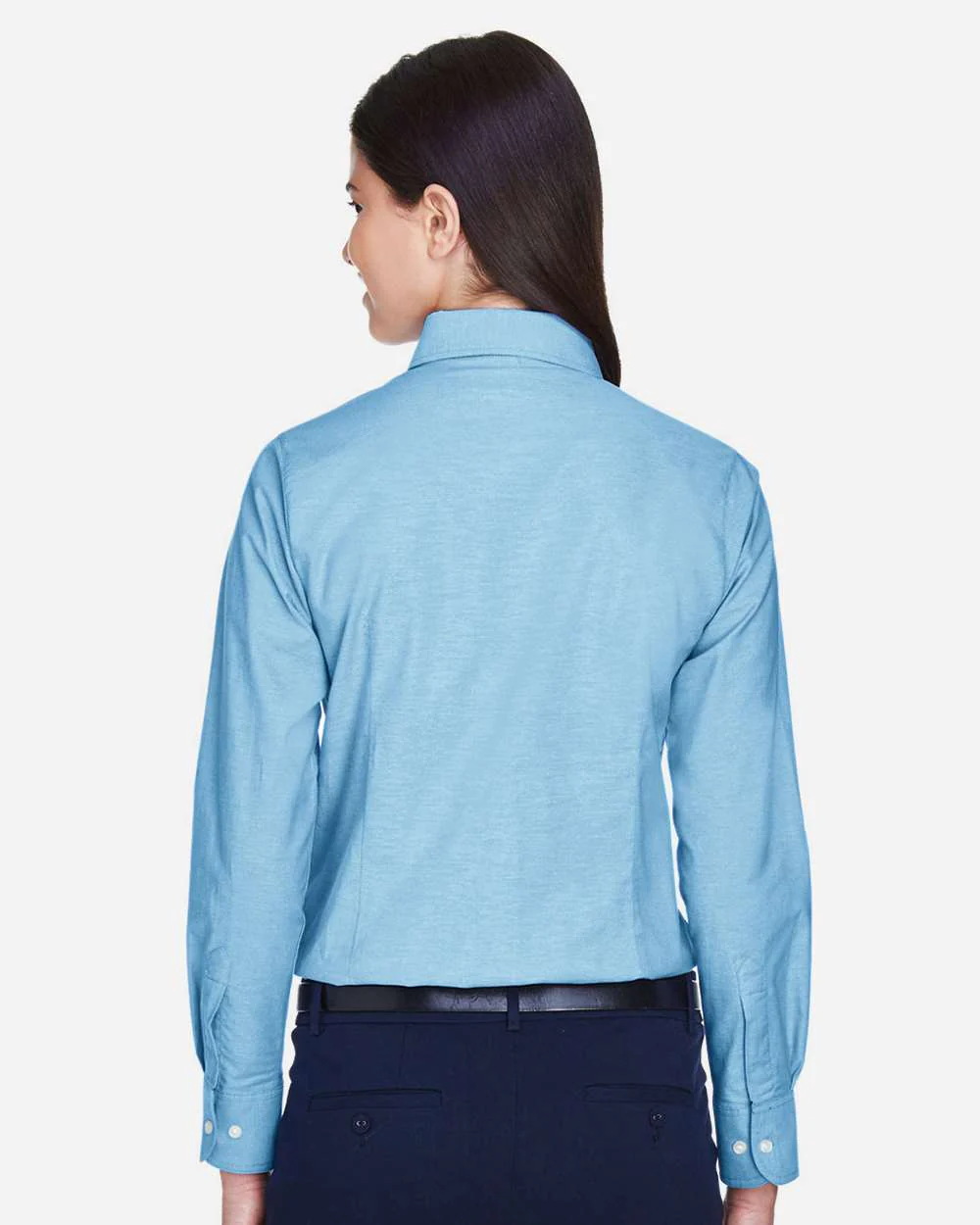 Harriton-M600W-Women's Long Sleeve Oxford Dress Shirt - Image 11