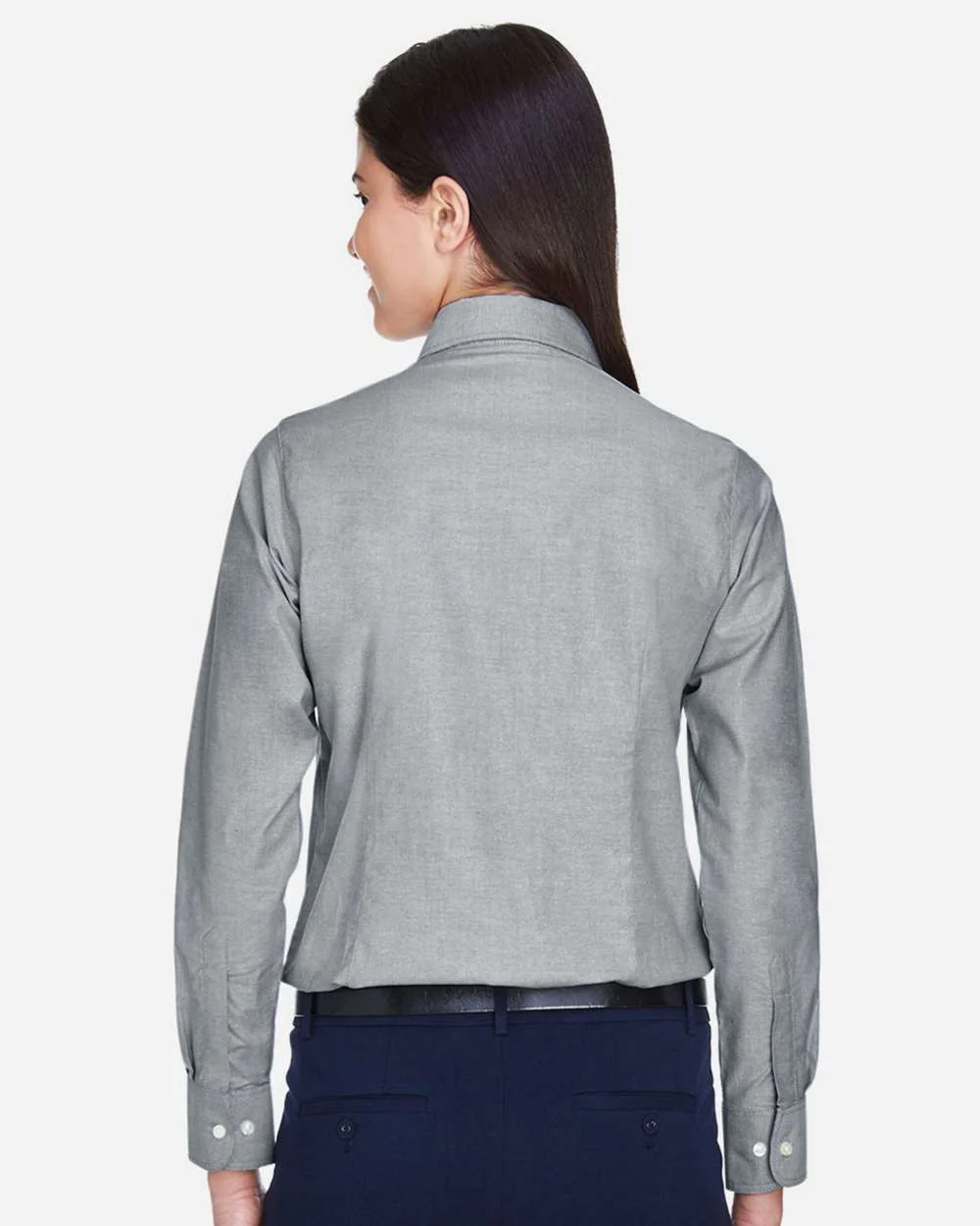 Harriton-M600W-Women's Long Sleeve Oxford Dress Shirt - Image 16