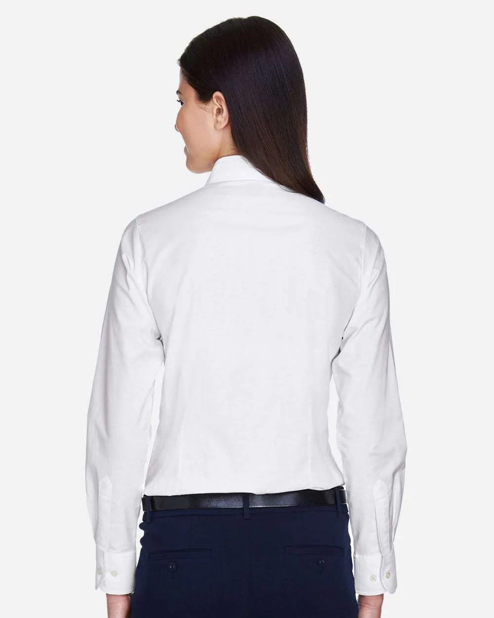 Harriton-M600W-Women's Long Sleeve Oxford Dress Shirt - Image 21