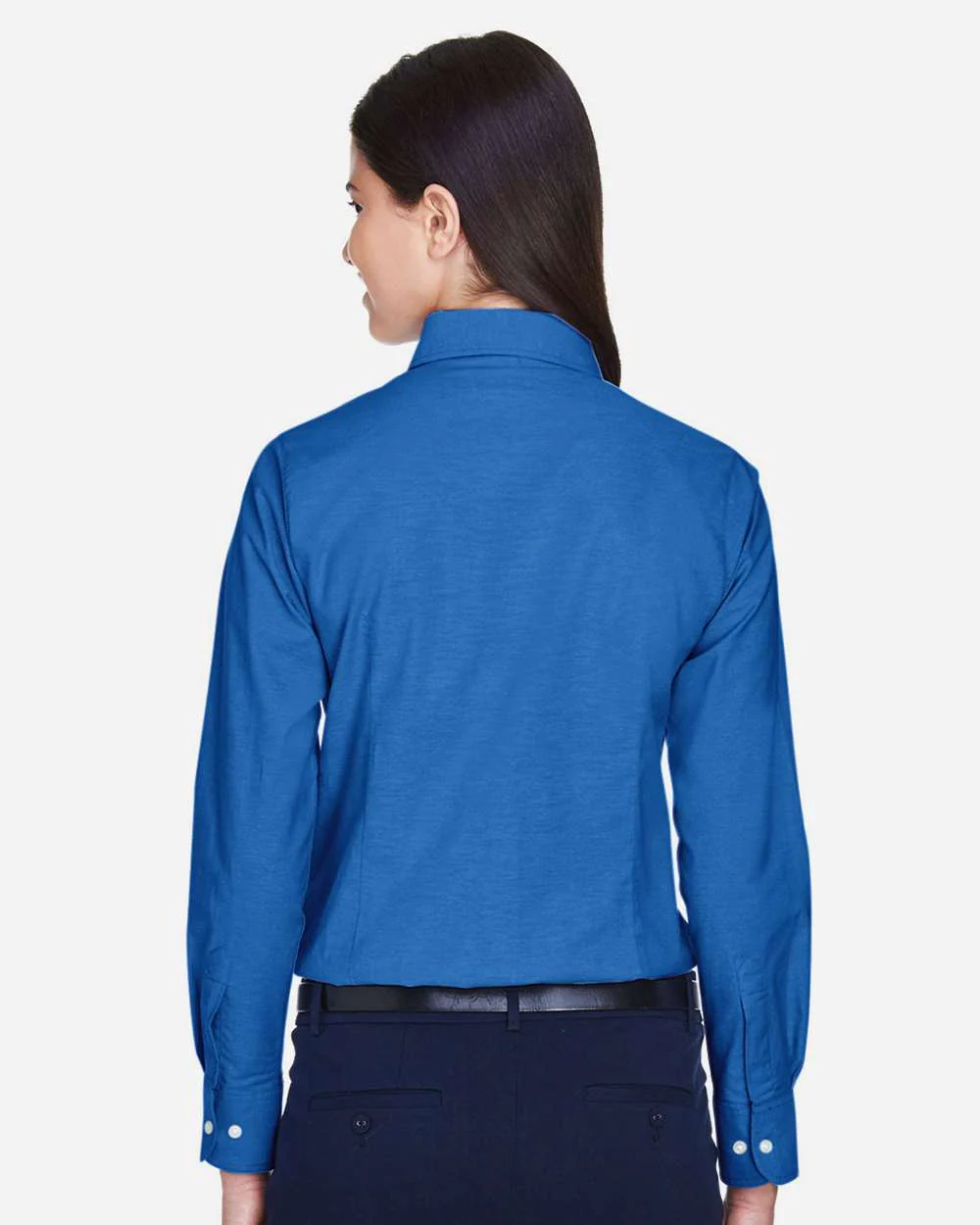 Harriton-M600W-Women's Long Sleeve Oxford Dress Shirt - Image 5