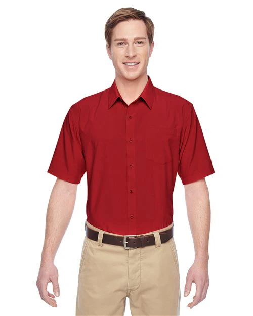 Harriton-M610S-Men's Paradise Short Sleeve Performance Shirt - Image 2