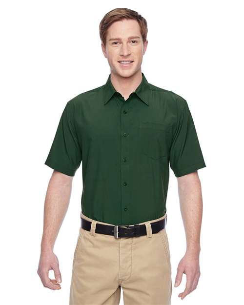Harriton-M610S-Men's Paradise Short Sleeve Performance Shirt - Image 4