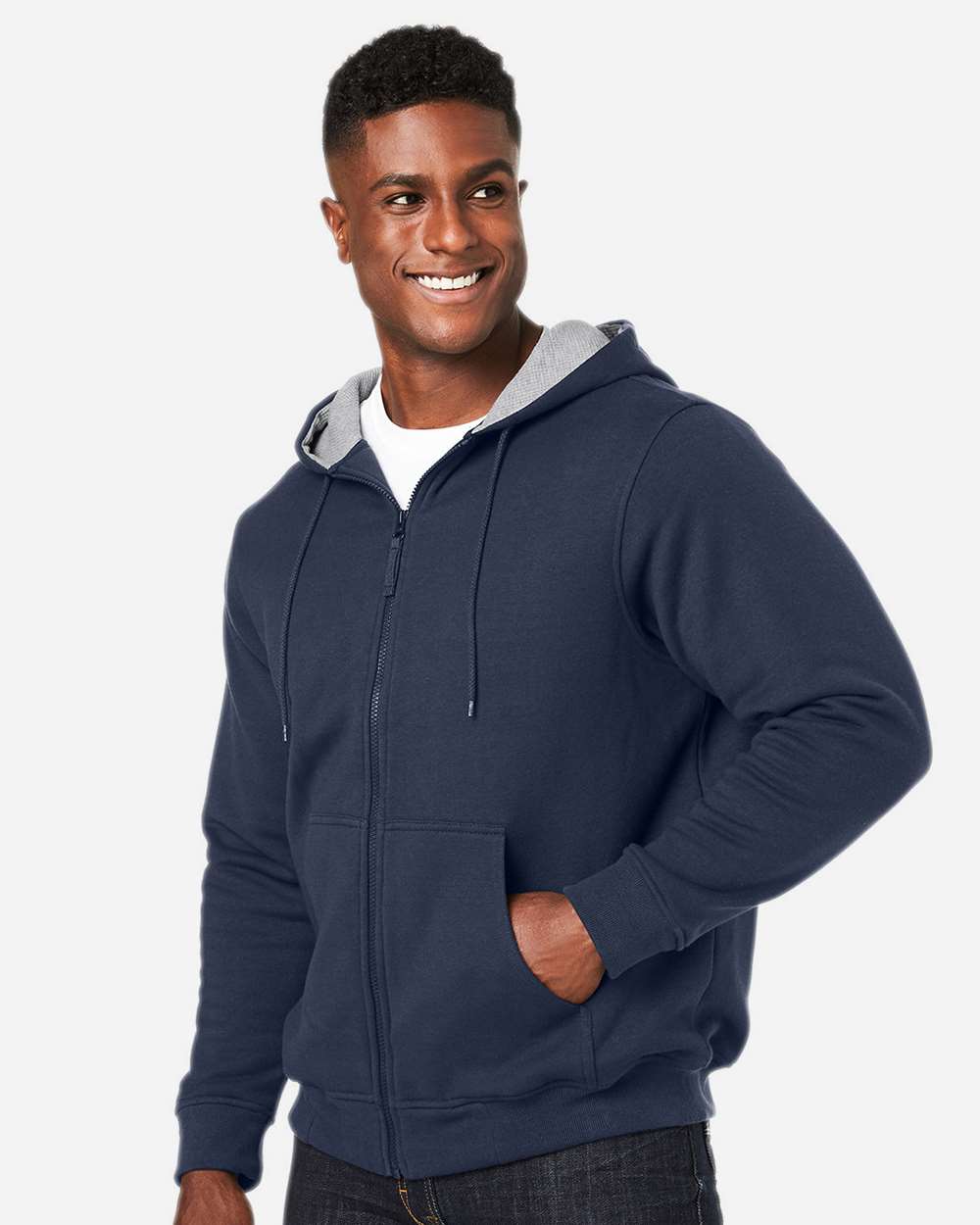 Harriton-M711-Unisex ClimaBloc™ Lined Heavyweight Hooded Sweatshirt - Image 18