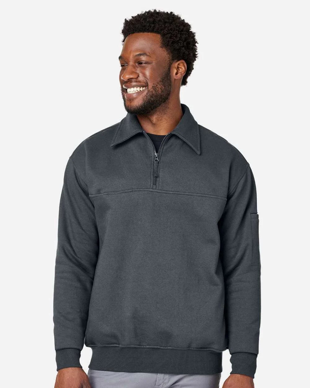 Harriton-M712-Unisex ClimaBloc™ Heavyweight Tactical Quarter-Zip Pullover - Image 11