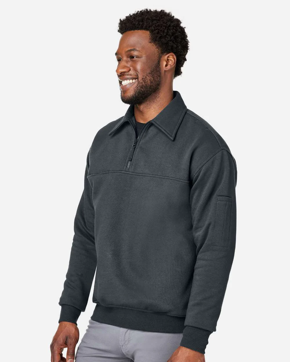 Harriton-M712-Unisex ClimaBloc™ Heavyweight Tactical Quarter-Zip Pullover - Image 12