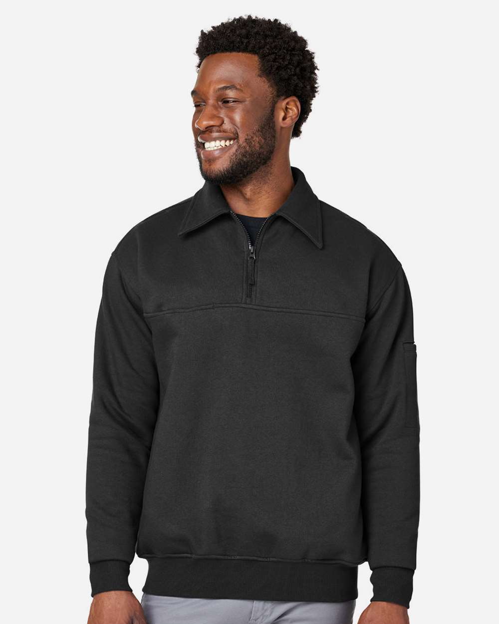 Harriton-M712-Unisex ClimaBloc™ Heavyweight Tactical Quarter-Zip Pullover - Image 4