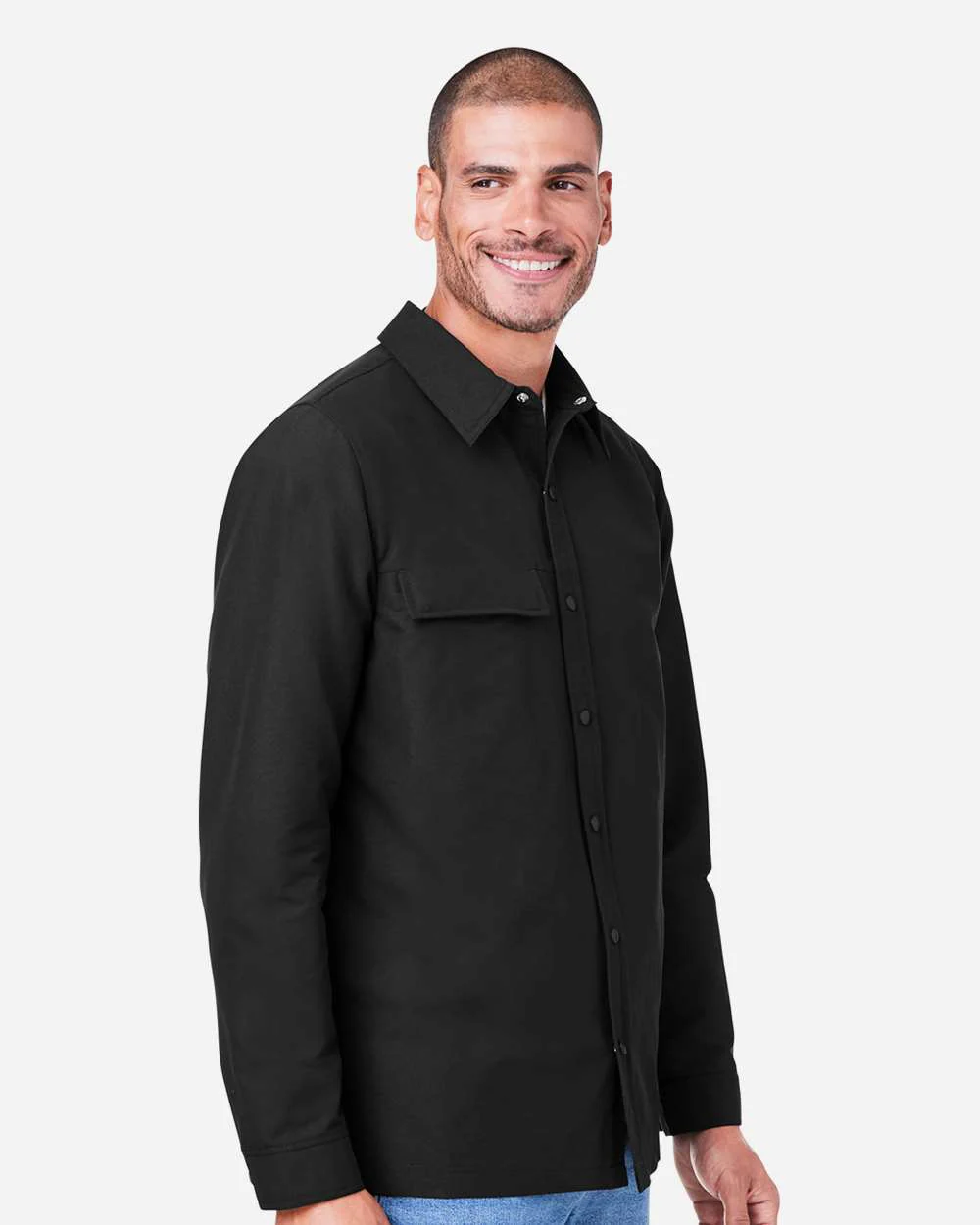 Harriton-M72-Unisex Flex Twill Overshirt - Image 5