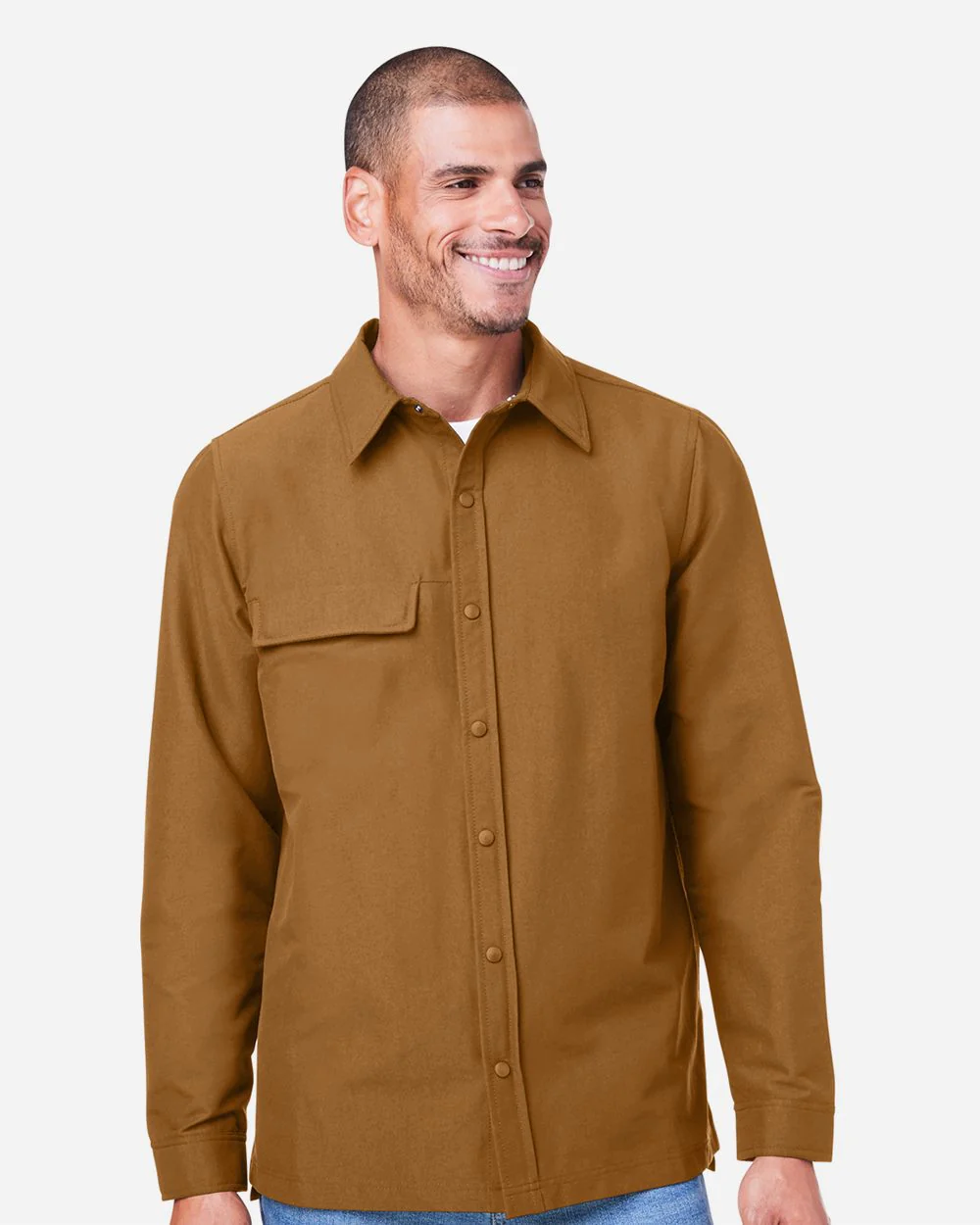 Harriton-M72-Unisex Flex Twill Overshirt - Image 7