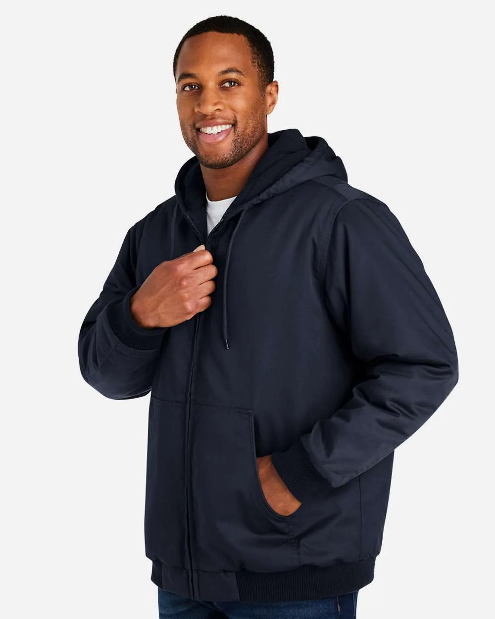 Harriton-M722-Unisex ClimaBloc® Heavyweight Hooded Full-Zip Jacket - Image 18