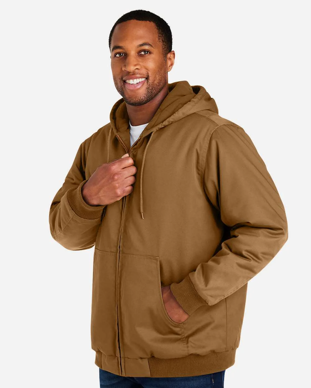 Harriton-M722-Unisex ClimaBloc® Heavyweight Hooded Full-Zip Jacket - Image 24