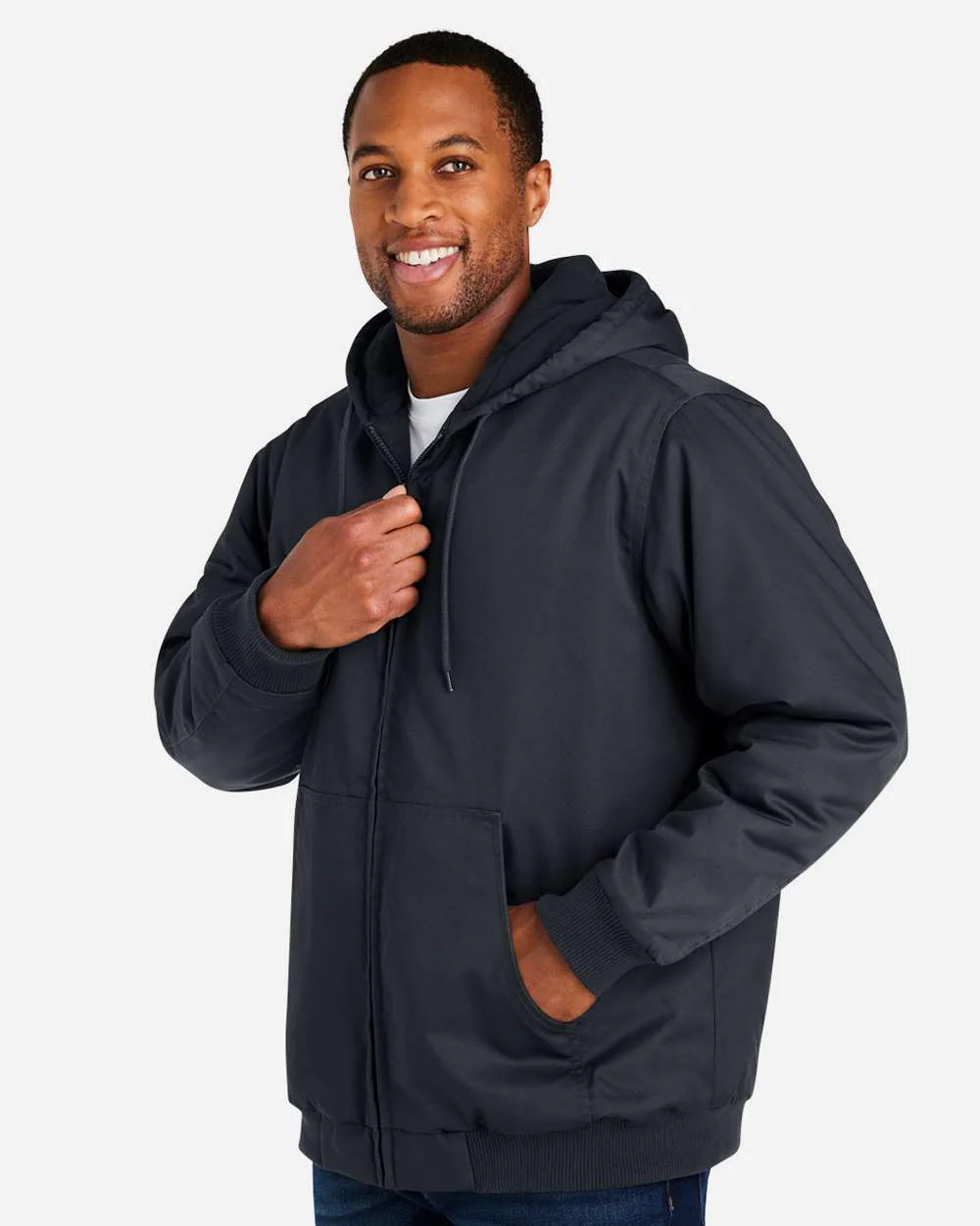 Harriton-M722T-Unisex ClimaBloc® Tall Heavyweight Hooded Full-Zip Jacket - Image 12