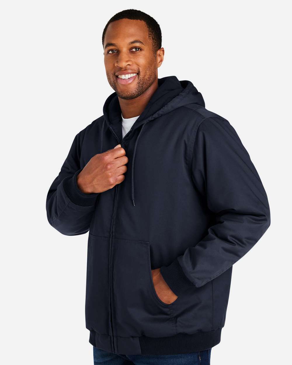 Harriton-M722T-Unisex ClimaBloc® Tall Heavyweight Hooded Full-Zip Jacket - Image 18