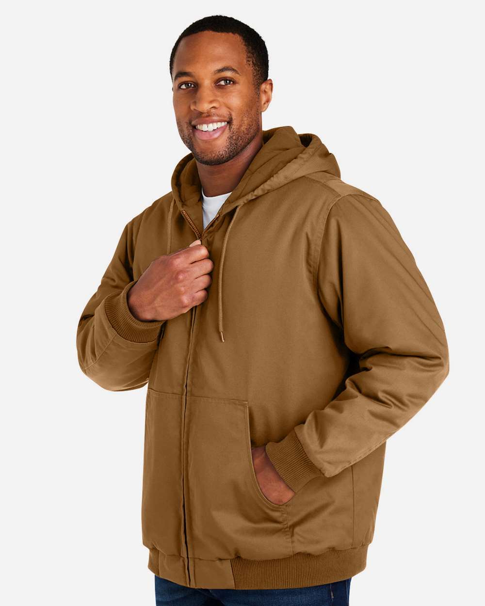 Harriton-M722T-Unisex ClimaBloc® Tall Heavyweight Hooded Full-Zip Jacket - Image 24