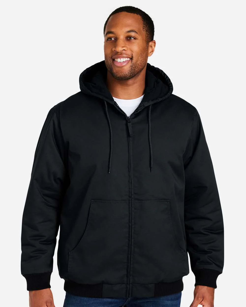 Harriton-M722T-Unisex ClimaBloc® Tall Heavyweight Hooded Full-Zip Jacket - Image 4