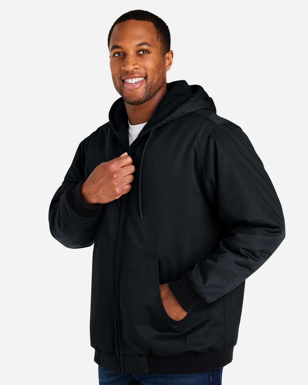Harriton-M722T-Unisex ClimaBloc® Tall Heavyweight Hooded Full-Zip Jacket - Image 5