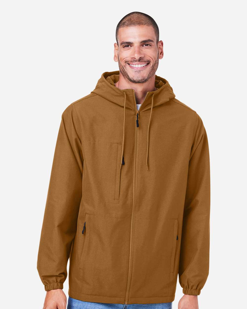 Harriton-M73-Unisex Flex Twill Hooded Jacket - Image 23