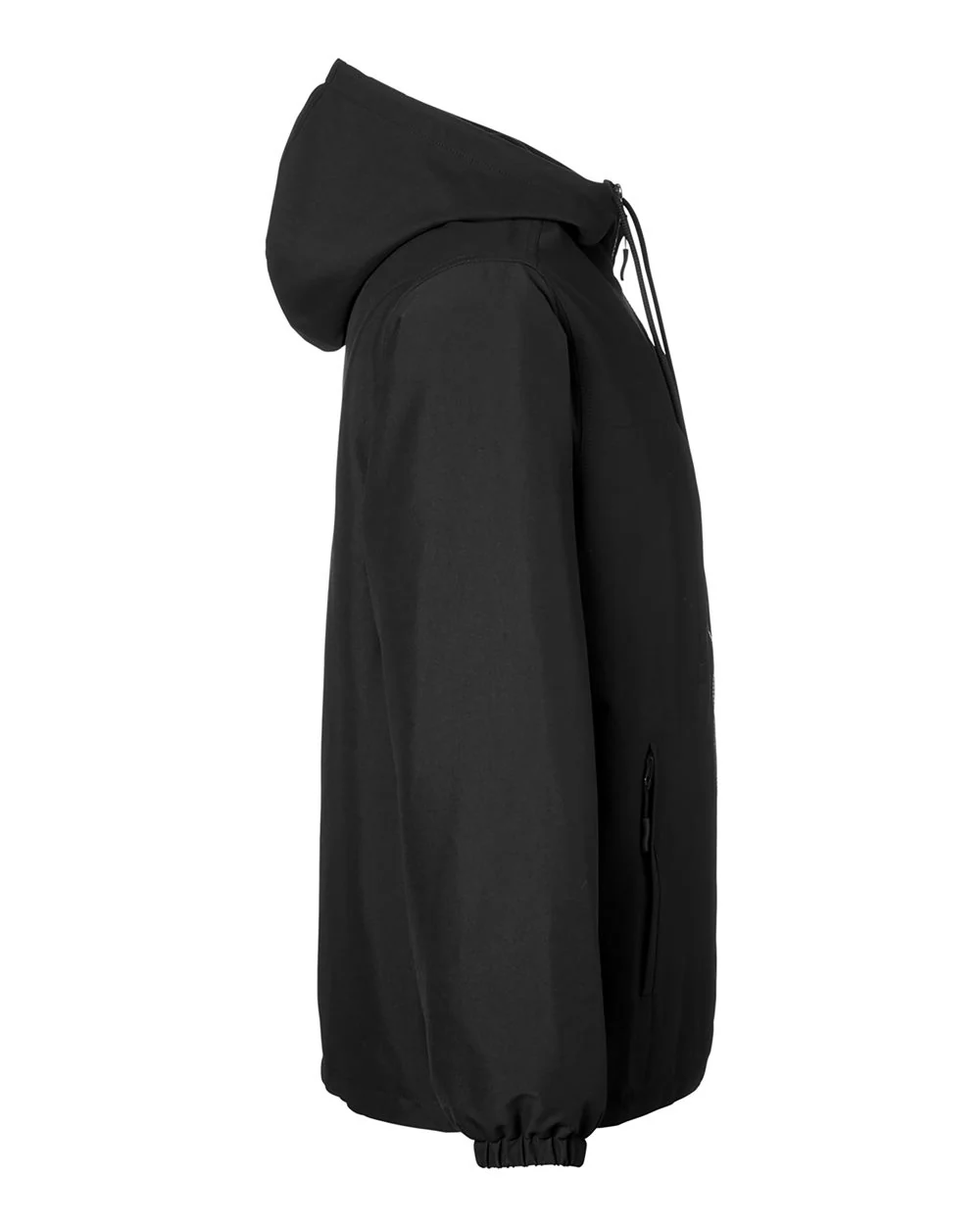 Harriton-M73-Unisex Flex Twill Hooded Jacket - Image 3