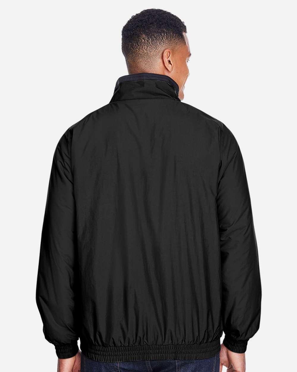 Harriton-M740-Unisex Fleece Lined Nylon Jacket - Image 5