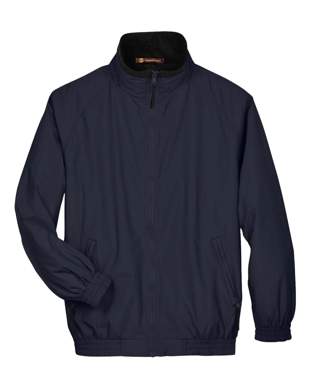 Harriton-M740-Unisex Fleece Lined Nylon Jacket - Image 7