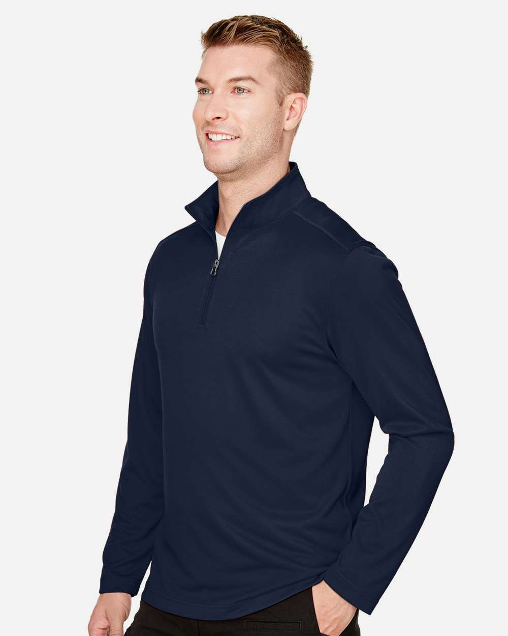 Harriton-M748-Men's Advantage Snag Protection Plus Quarter-Zip Pullover - Image 15