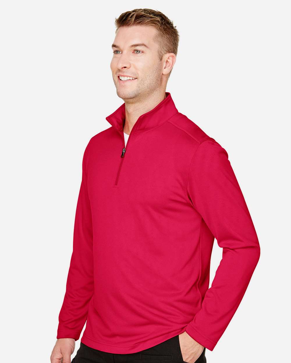 Harriton-M748-Men's Advantage Snag Protection Plus Quarter-Zip Pullover - Image 20