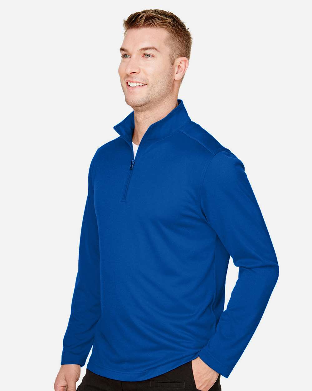 Harriton-M748-Men's Advantage Snag Protection Plus Quarter-Zip Pullover - Image 25