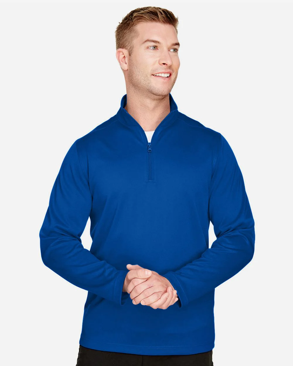 Harriton-M748-Men's Advantage Snag Protection Plus Quarter-Zip Pullover - Image 6