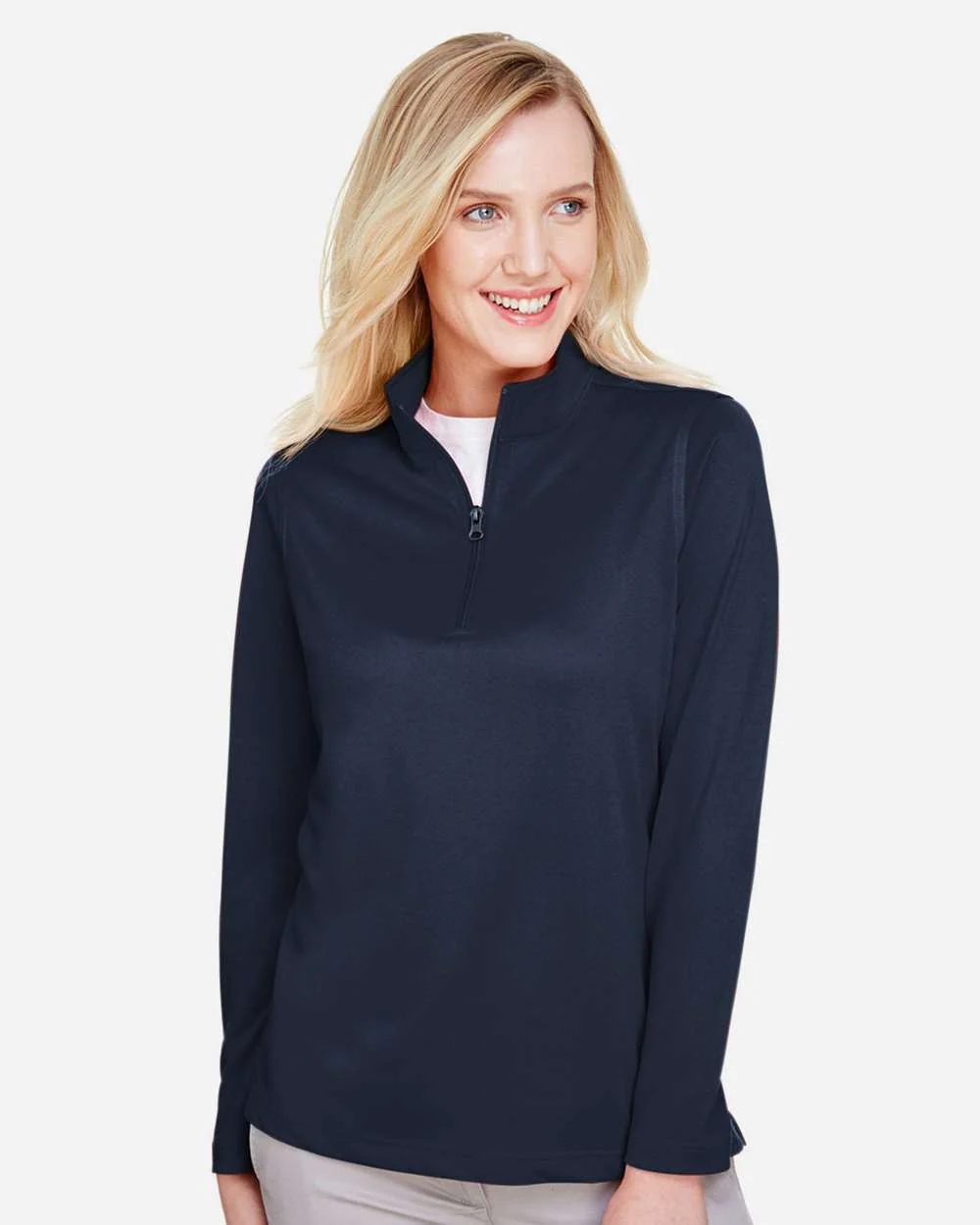 Harriton-M748W-Women's Advantage Snag Protection Plus Quarter-Zip Pullover - Image 14