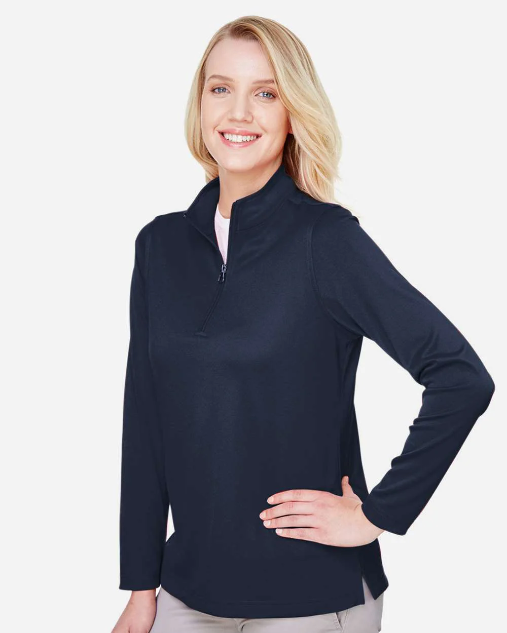 Harriton-M748W-Women's Advantage Snag Protection Plus Quarter-Zip Pullover - Image 15