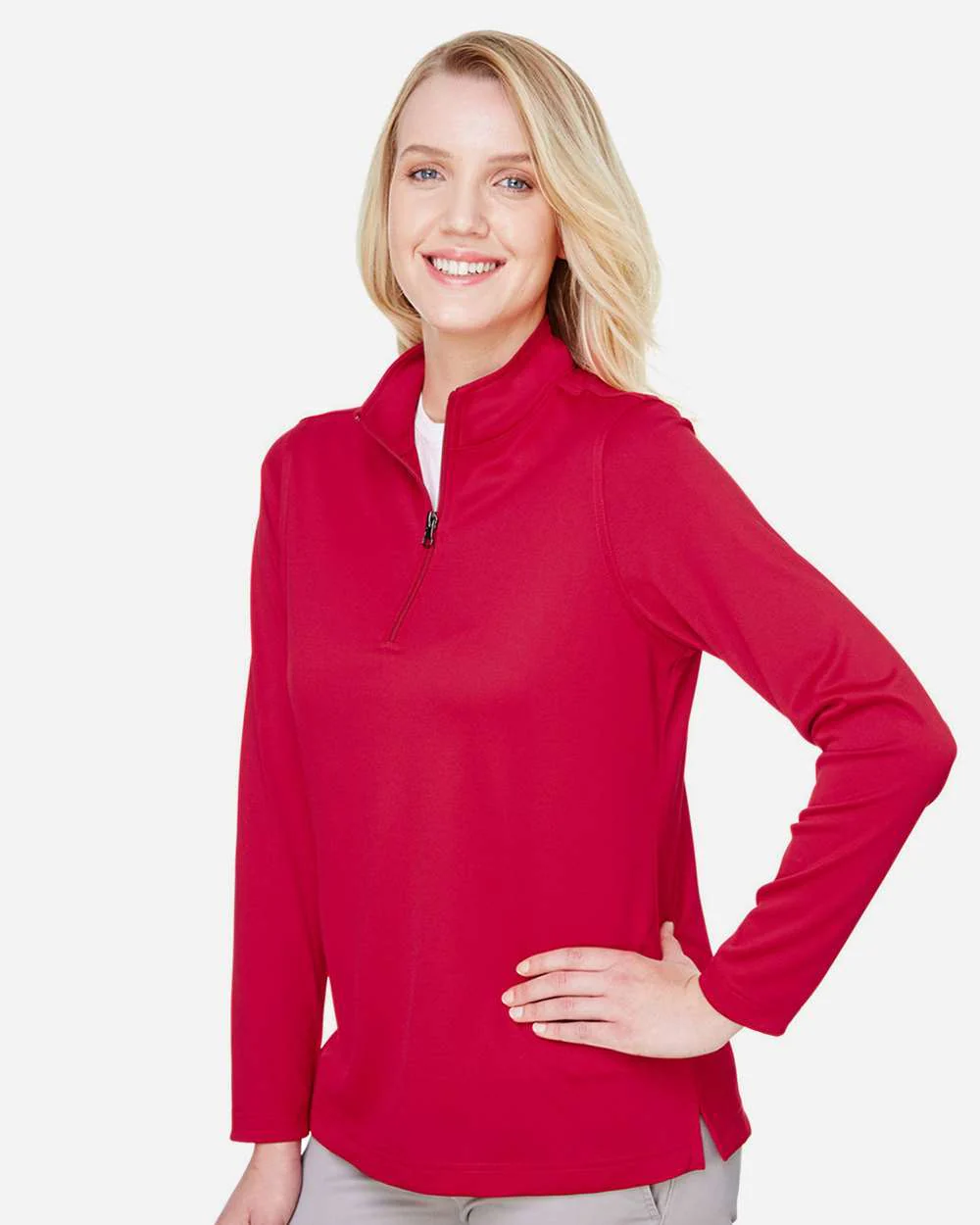 Harriton-M748W-Women's Advantage Snag Protection Plus Quarter-Zip Pullover - Image 20